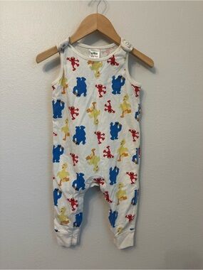 Hanna Andersson Sesame Street Romper - sz. 18-24 month Elmo, Cookie Monster